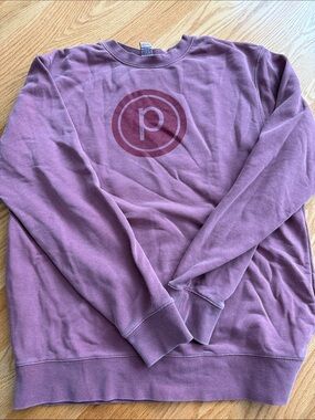 Rose Purple Pullover Sweatshirt with Pure Barre Logo
